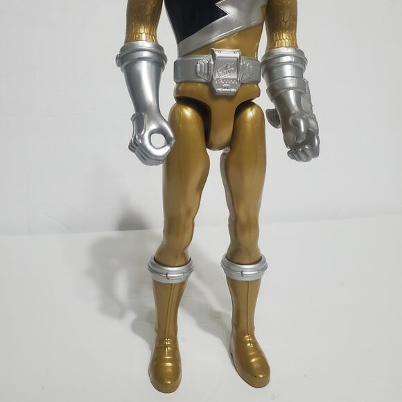 Power Rangers Dino Charge Gold Ranger 12inch Poseable Action Figure Pre Owned - Picture 3 of 9